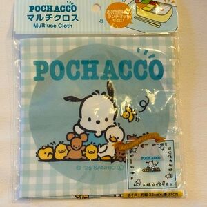 Sanrio Pochacco Blue Checkered Cloth
